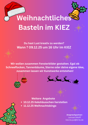 Ein besonderes Programm in dieser Weihnachtszeit ist die Weihnachtswoche von unserem Auszubildenden Lennard.